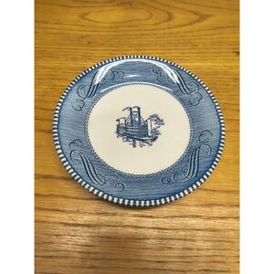 Vintage Currier &‎ Ives Low Water Riverboat Saucer